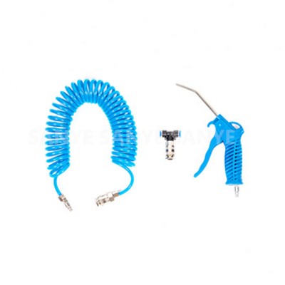 Air Duster Gun Set 5M Coiled Hose Extra Heavy-duty Blue