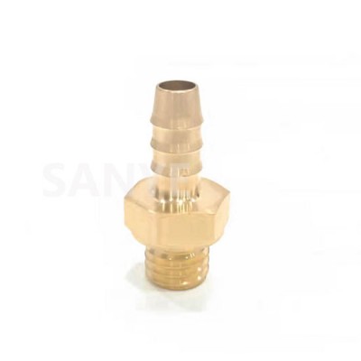 1/4'' Male Pipe Fitting to 1/4'' Brass Hose Barbed Straight Fitting for Overflow Tank