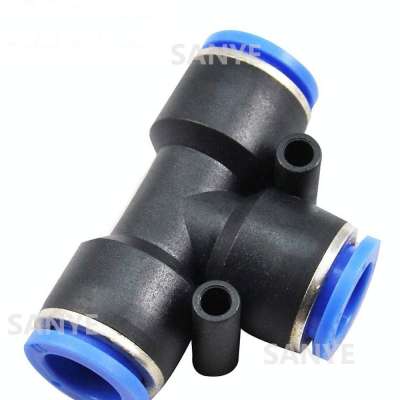 Sprayer Machine Nylon One Touch Tee Plug 4mm Push-in Connector